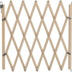Barrière en bois pour animaux de compagnie porte coulissante clôture rétractable pour chien sécurité ... Barrière en bois pour animaux de compagnie porte coulissante clôture rétractable pour chien sécurité ...