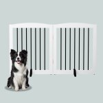 Barri�re pour chien 2 panneaux - sans montage & pliable en z - paravent diviseur de pi�ce anti - d�rapant ...