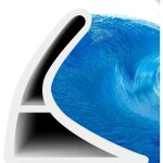 Barri�re de douche pliable de widen - autocollante - anti - d�bordement - 2 m - cr�ez facilement votre ...