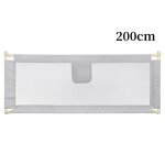 Barrière lit enfant elancooh 200cm - sécurité pliable et portable - cadre en métal anti - chute - gris ... Barrière lit enfant elancooh 200cm - sécurité pliable et portable - cadre en métal anti - chute - gris ...