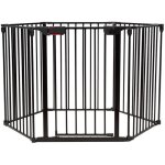 Barrire de scurit pliable costway - pare feu de chemine 380 cm - 6 panneau - systme verrouillage ...