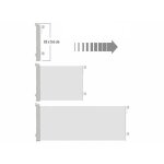 Barri�re de s�curit� extensible 5�m pour escaliers tsw - 85 - coloris gris