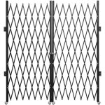 Barrire de scurit extensible pliante porte double - vevor - escalier acier - 31 m h x 156 m l - 360 ...