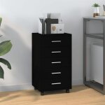 Prix bas - armoire  tiroirs commode armoire bahut bas avec roulettes - sym new - meuble dimprimante ...
