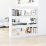 Prix bas - biblioth�que - meuble �tag�re / s�parateur de pi�ce - blanc 100x30x103 cm ?303825408390)