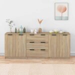 Prix bas - enfilade buffet de cuisine - lot de 3 buffets chne sonoma - bois dingnierie ?594790117139) ...