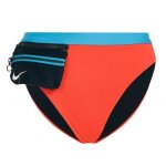 Bas de maillot de bain noir / rouge femme nike nessb312
