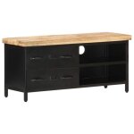 Prix bas - meuble tv / télévision / hi - fi - 90x30x41 cm bois de manguier brut ?916484111576) Prix bas - meuble tv / télévision / hi - fi - 90x30x41 cm bois de manguier brut ?916484111576)