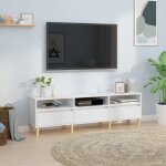 Prix bas - meuble tv / tlvision / hi - fi - blanc 150x30x445 cm bois dingnierie ?607388572927)