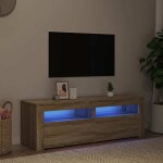 Prix bas - meuble tv / tlvision / hi - fi - avec lumires led - chne sonoma 120x35x40 cm ?113349920228) ...