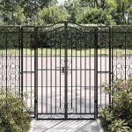 Prix bas - portail de jardin porte - sym new - noir 121x8x150 cm fer forgé ?852519014260) Prix bas - portail de jardin porte - sym new - noir 121x8x150 cm fer forgé ?852519014260)