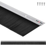 Bas de porte - kotarbau - 100 cm x 60 mm - aluminium - nylon - noir