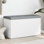 Prix bas - pouf banc de rangement - charge 300 kg - blanc 82x42x45 cm bois dingnierie ?976703340904) ...