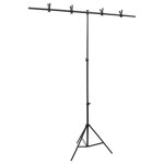 Prix bas - support de fond - sym new - en forme de t noir 151x60x(70 - 200) cm ?564401990268)