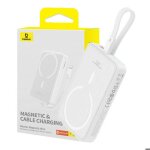 Baseus - batterie externe magntique mini (p10022109223 - 00) - magsafe usb - c 10000mah 20w - blanc