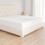 Basics drap housse 180 x 200 x 30 cm en polyester microfibre pour matelas �pais jusqu� 30 cm blanc