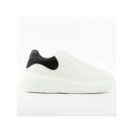 Basket armani exchange femme signature ax blanc synth�tique