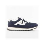 Basket armani exchange homme retro ax bleu synthtique