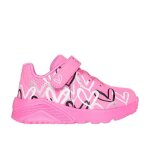 Baskets bb fille - skechers - uno lite love levitate - rose - confort - lgret