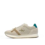 Baskets beige homme calvin klein jeans retro runner