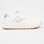 Baskets beige � lacets avec empi�cement color� semelle crant�e femme ellesse