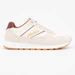 Baskets beige � lacets avec empi�cement color� semelle crant�e femme ellesse
