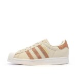 Baskets beige / taupe garon / fille adidas superstar hp6548