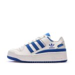 Baskets blanc / bleu femme adidas forum bold stripes