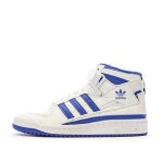 Baskets blanc / bleu garon adidas forum mid