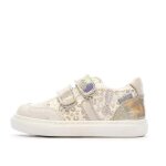 Baskets blanc / lopard fille aster 932462