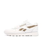 Baskets blanc / marron femme reebok classic leather