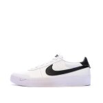 Baskets blanc / noir homme nike court shot
