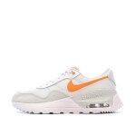 Baskets blanc / orange femme nike air max systm