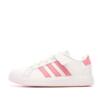 Baskets blanc / rose fille adidas grand court 2. 0 Baskets blanc / rose fille adidas grand court 2. 0