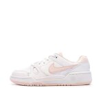 Baskets blanc / rose fille nike full force lo