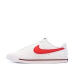 Baskets blanc / rouge femme nike court legacy