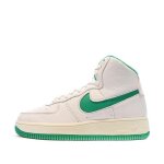 Basket blanc / vert femme nike air force 1 sculpt