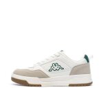 Baskets blanches / beiges / vert homme kappa logo manis
