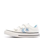 Baskets blanches / bleu gar�on converse star player 76 easy