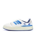 Baskets blanches / bleu homme adidas puffylette
