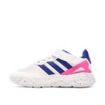 Baskets blanches / bleu / roses fille adidas nebzed