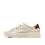 Baskets blanches / bordeaux femme calvin klein jeans vulc