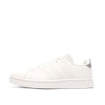 Baskets femme - adidas advantage base - blanc - tige synthtique - fermeture lacets