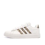Baskets blanche / marron femme adidas grand court 2. 0