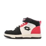Baskets blanche / noir / rose garon lotto ravenne