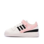 Baskets blanches / noires bb fille adidas forum