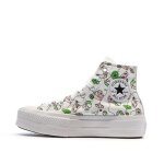Baskets blanches / noires femme converse lemonade
