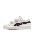 Baskets blanches / noires / roses fille puma smash 3. 0