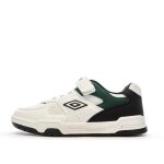 Baskets blanches / noires / vert garon umbro travys