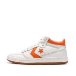 Baskets blanches / oranges homme converse fastbreak